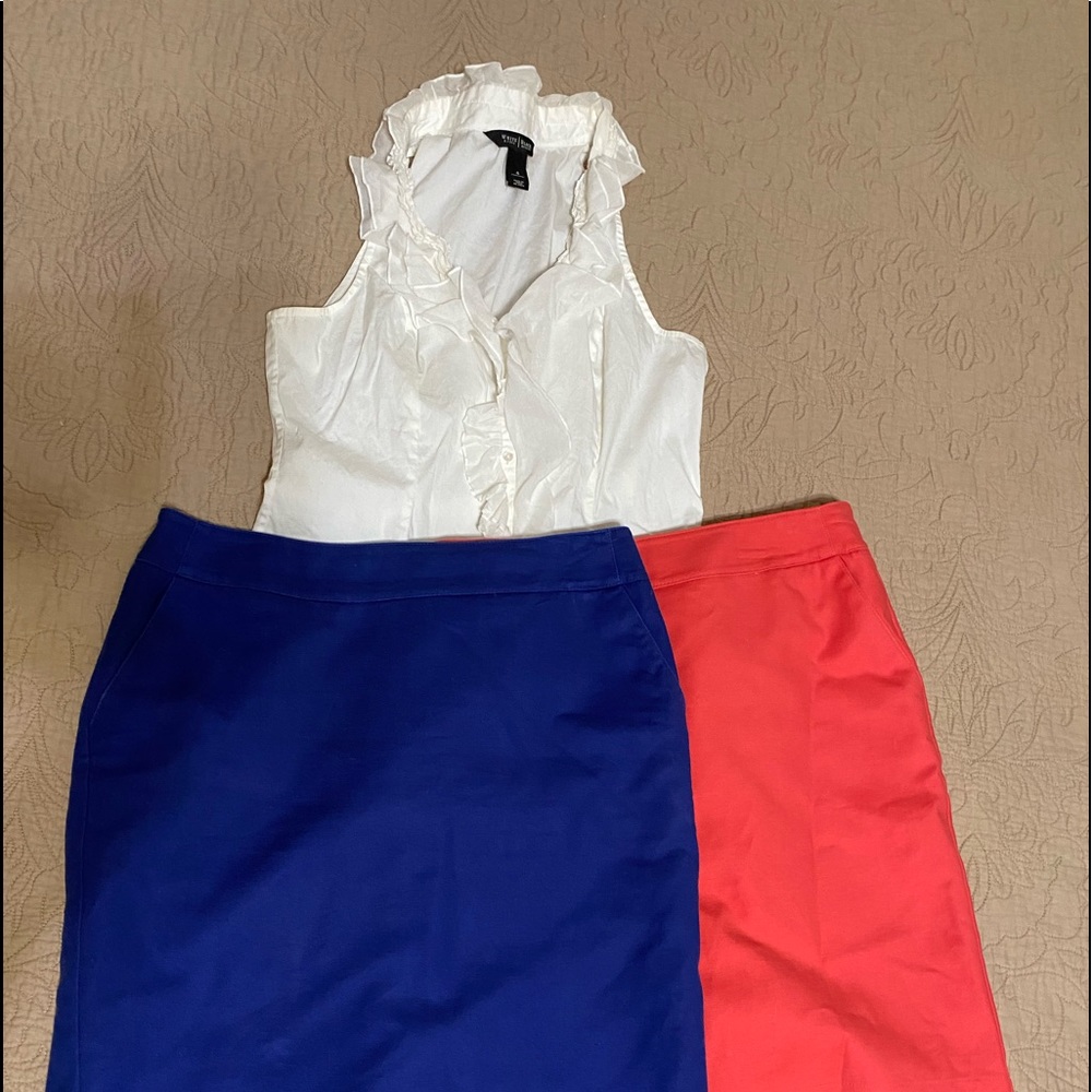 2 skirts 1 top